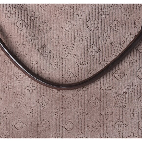 Louis Vuitton Ixia PM Antheia Handbag M94201 Granito Noir Suede Leather - Picture 7 of 12